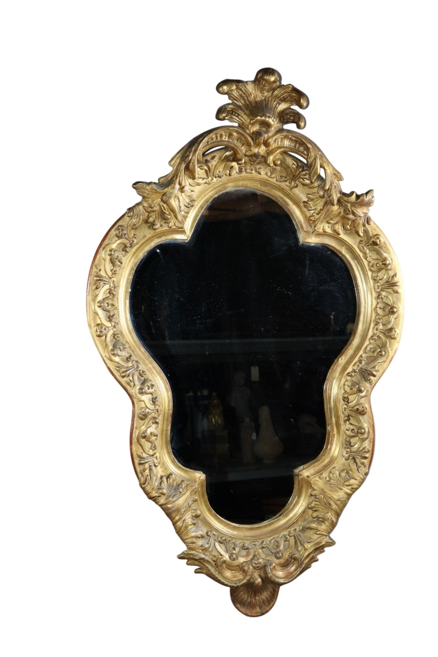 French Louis XV style rococo gilt mirror (1 of 6)