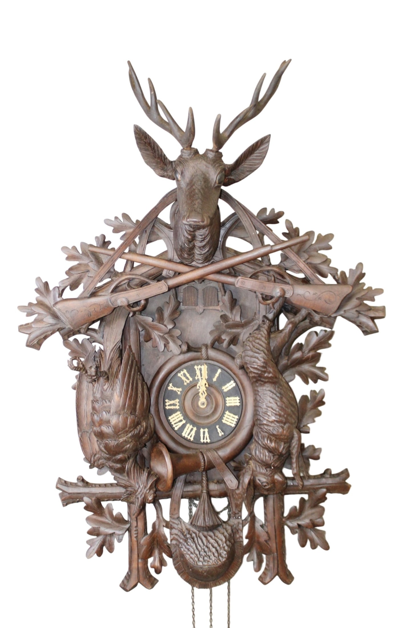 Black Forest wall mount cuckoo clock (1 of 10)