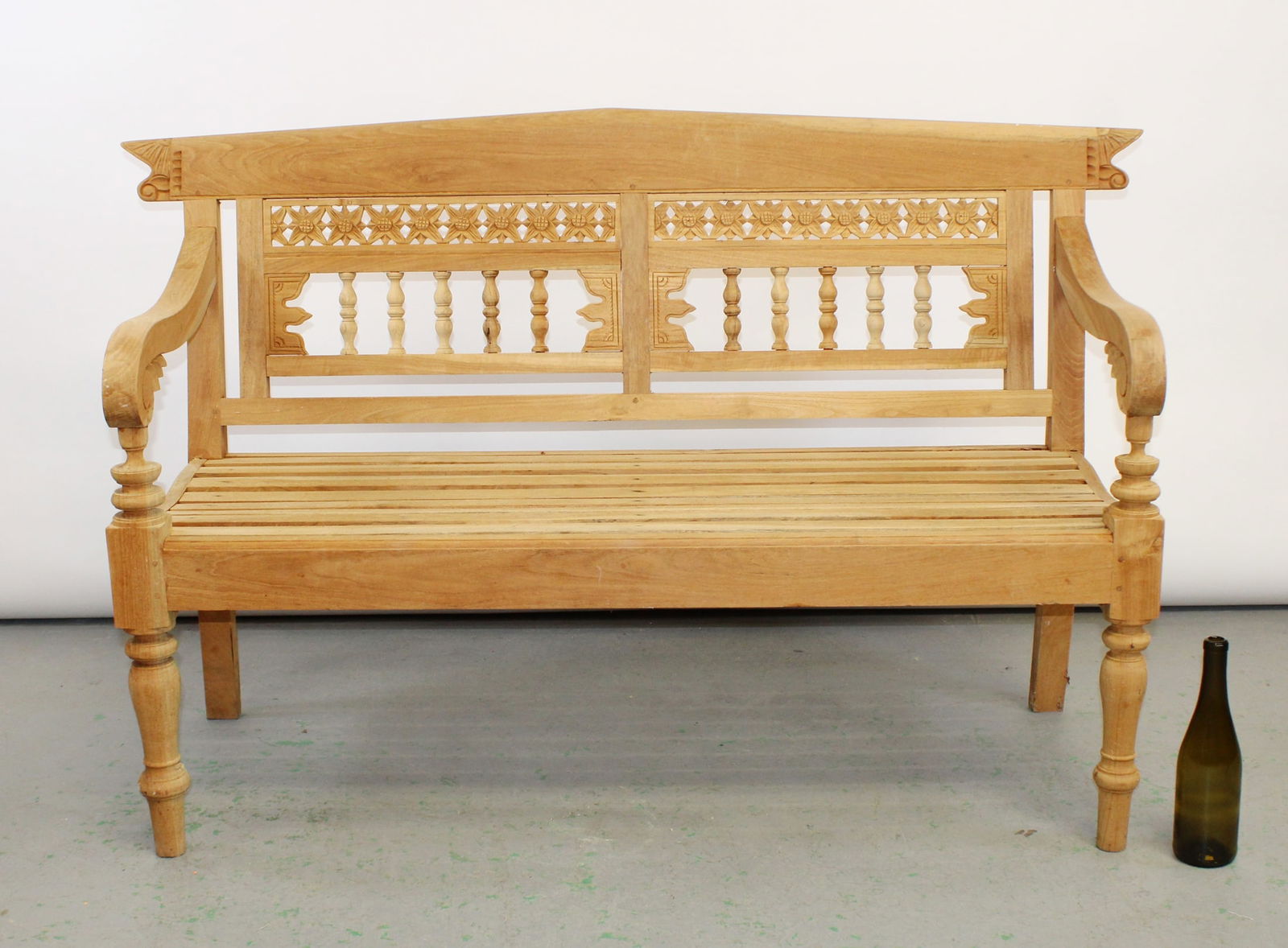 Teak garden bench - 2