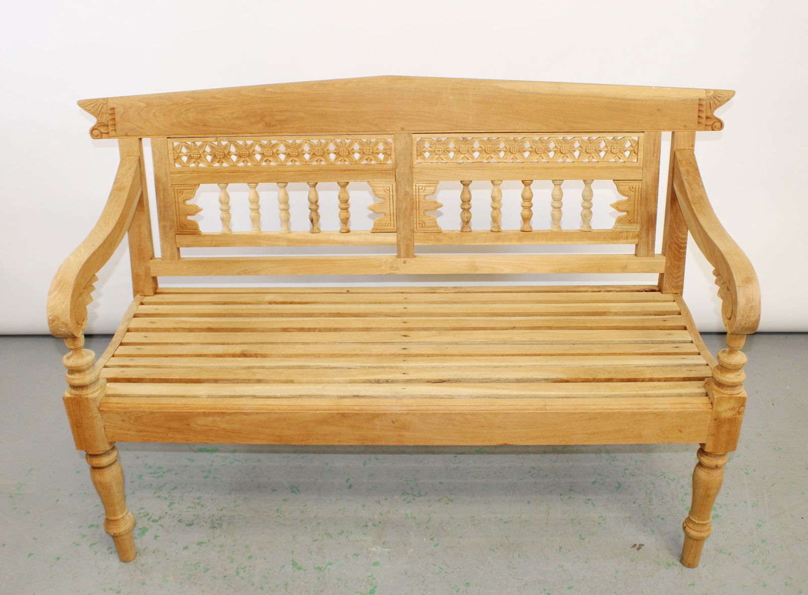 Teak garden bench - 3