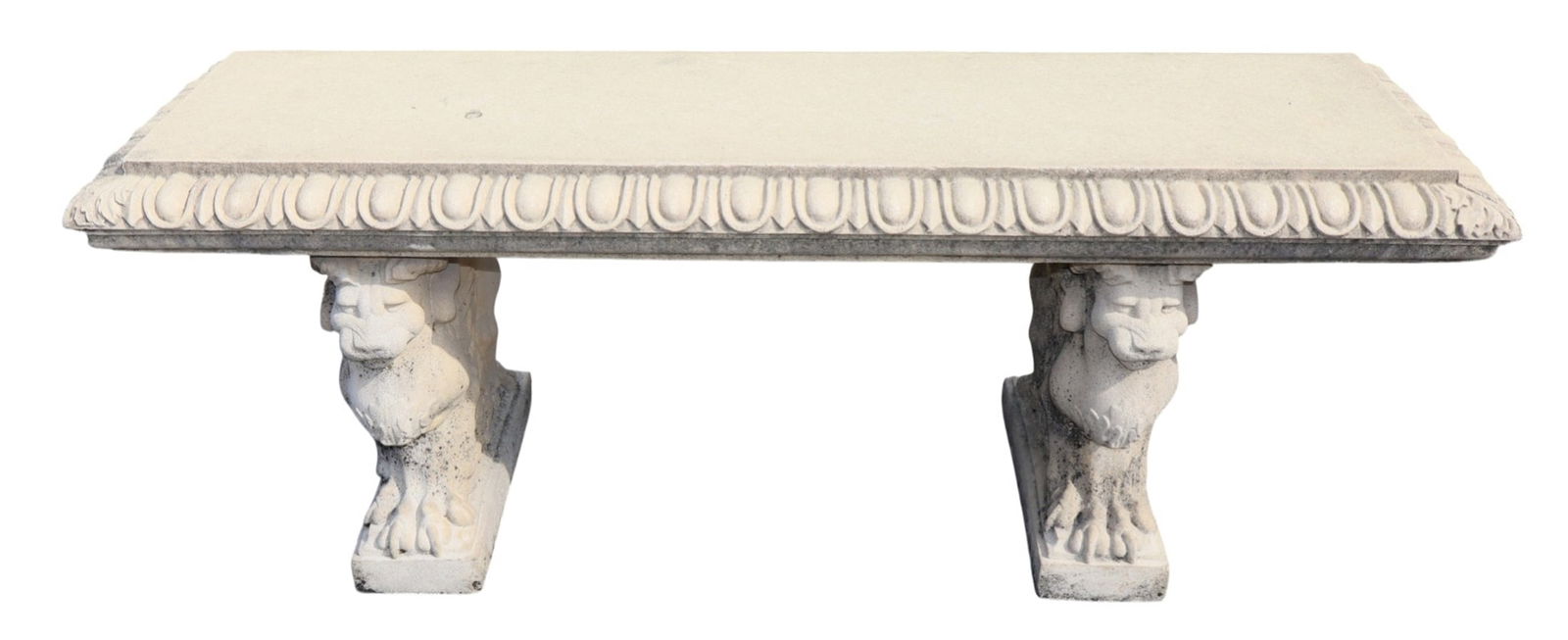 Haddonstone garden bench on Chimera base: Haddonstone garden bench on Chimera base.