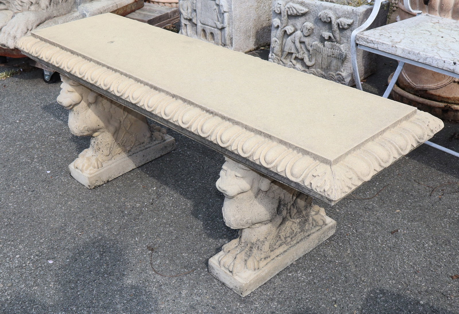 Haddonstone garden bench on Chimera base - 5