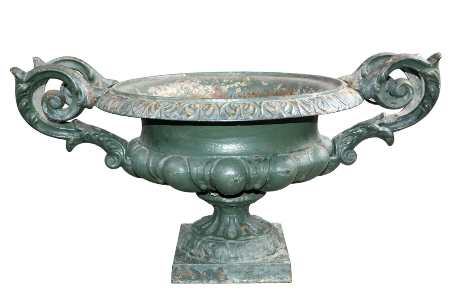 French cast iron garden urn with double arms (1 of 9)