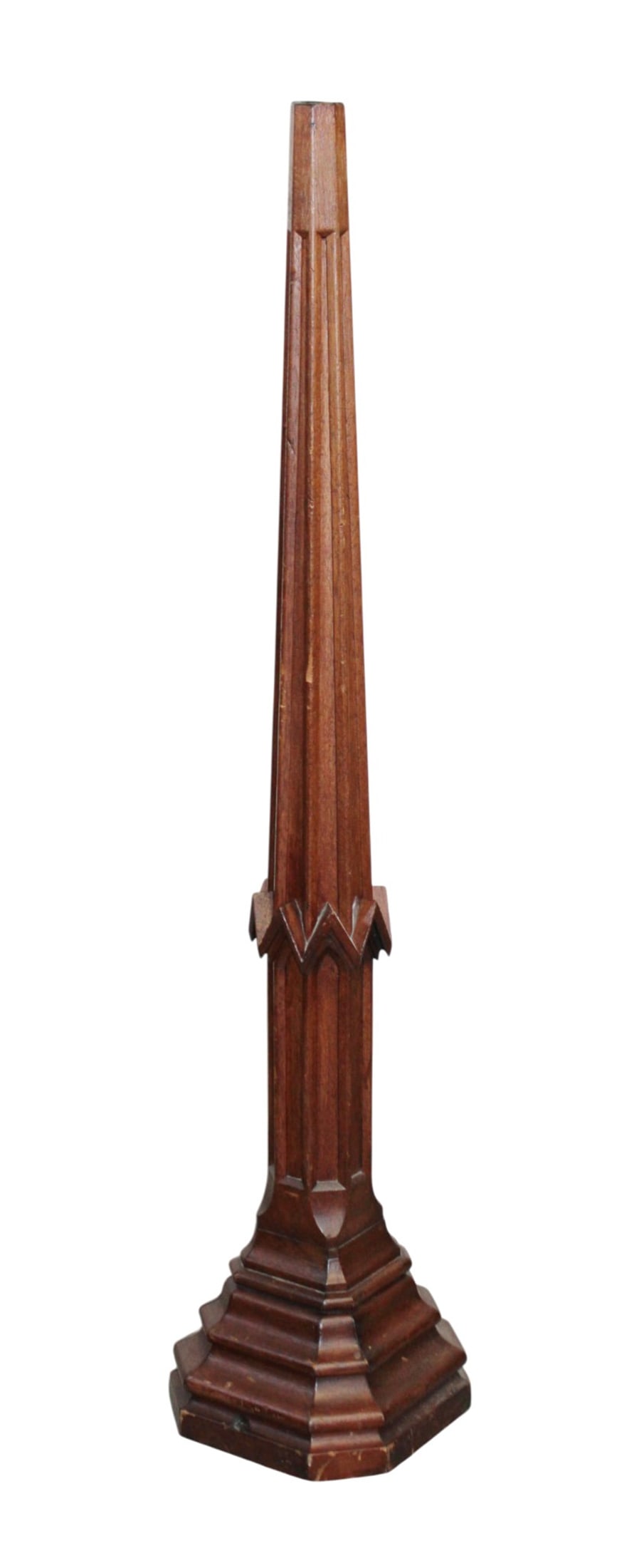 Gothic Revival carved oak finial fragment (1 of 7)