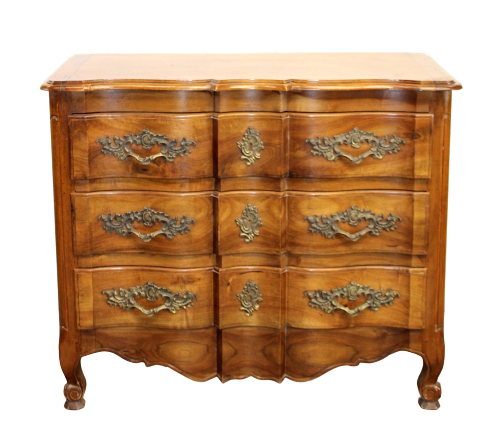 French Louis XV style commode arbalette in walnut (1 of 10)