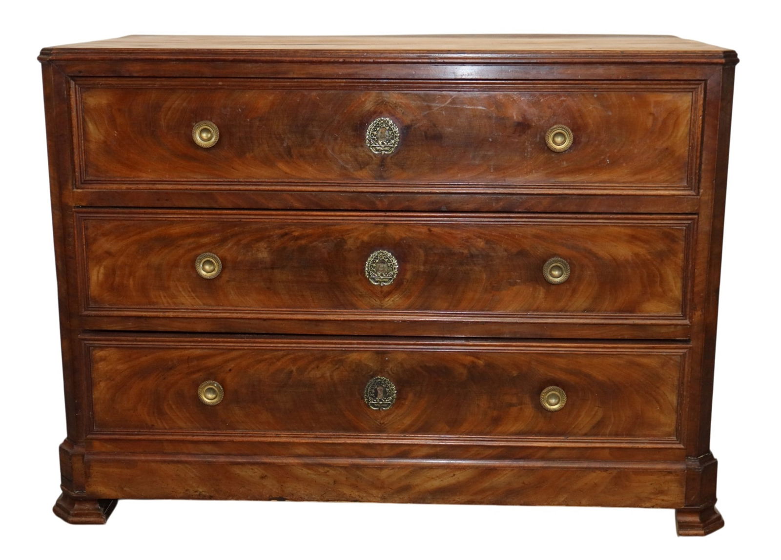 French petite Louis Philippe commode in walnut (1 of 9)