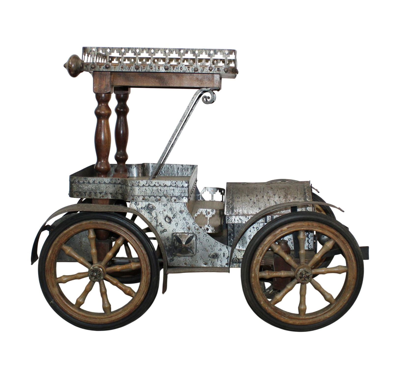 Liqueur cart in form of an old car: Liqueur cart in form of an old car. 30 7/8"h x 38"w x 19 1/4"d