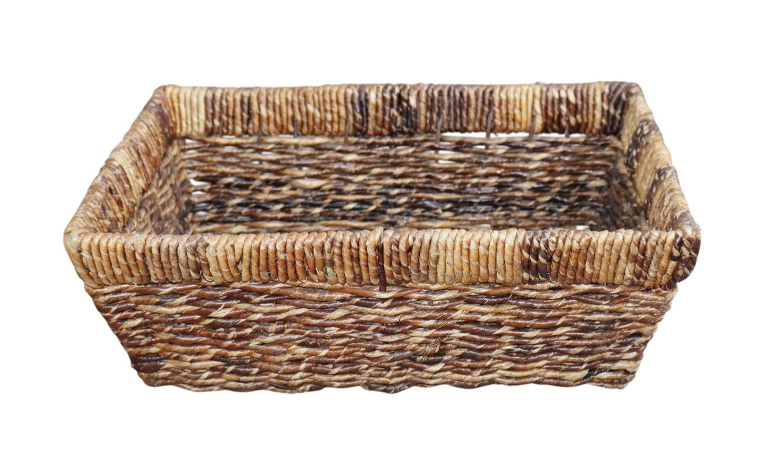 Woven rectangular wicker basket (1 of 6)