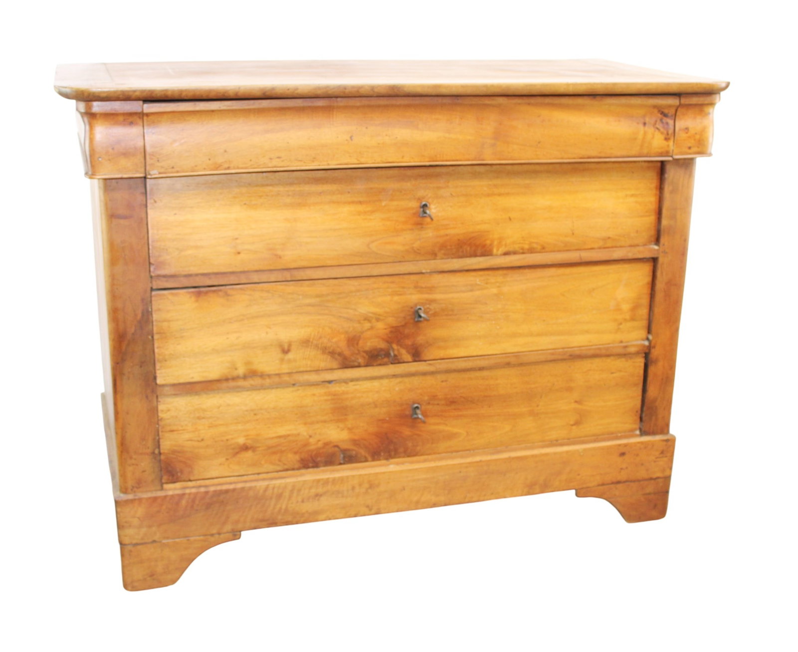 French Louis Philippe 4 drawer commode in walnut (1 of 8)