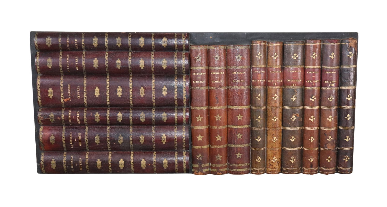 French leather faux book façade plaque (1 of 5)