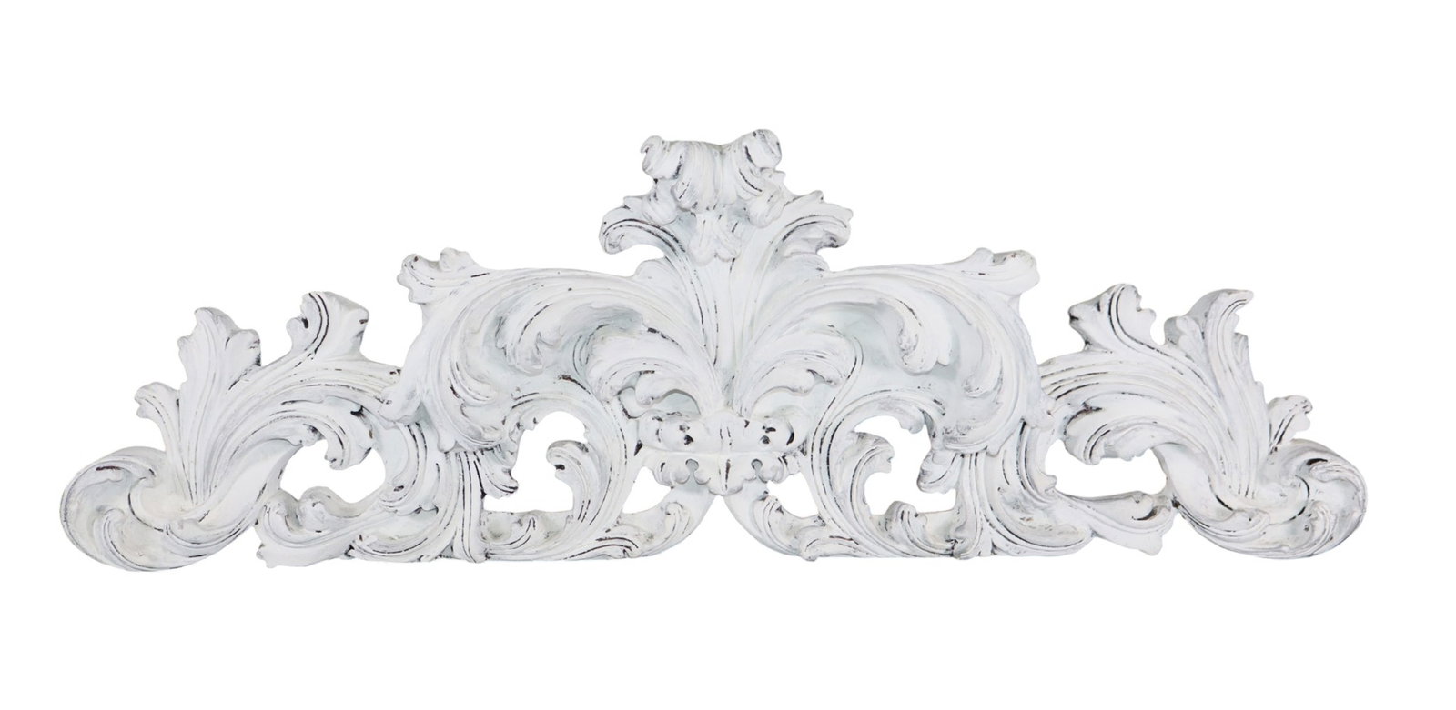 Cast and painted acanthus leaf overdoor crest (1 of 6)