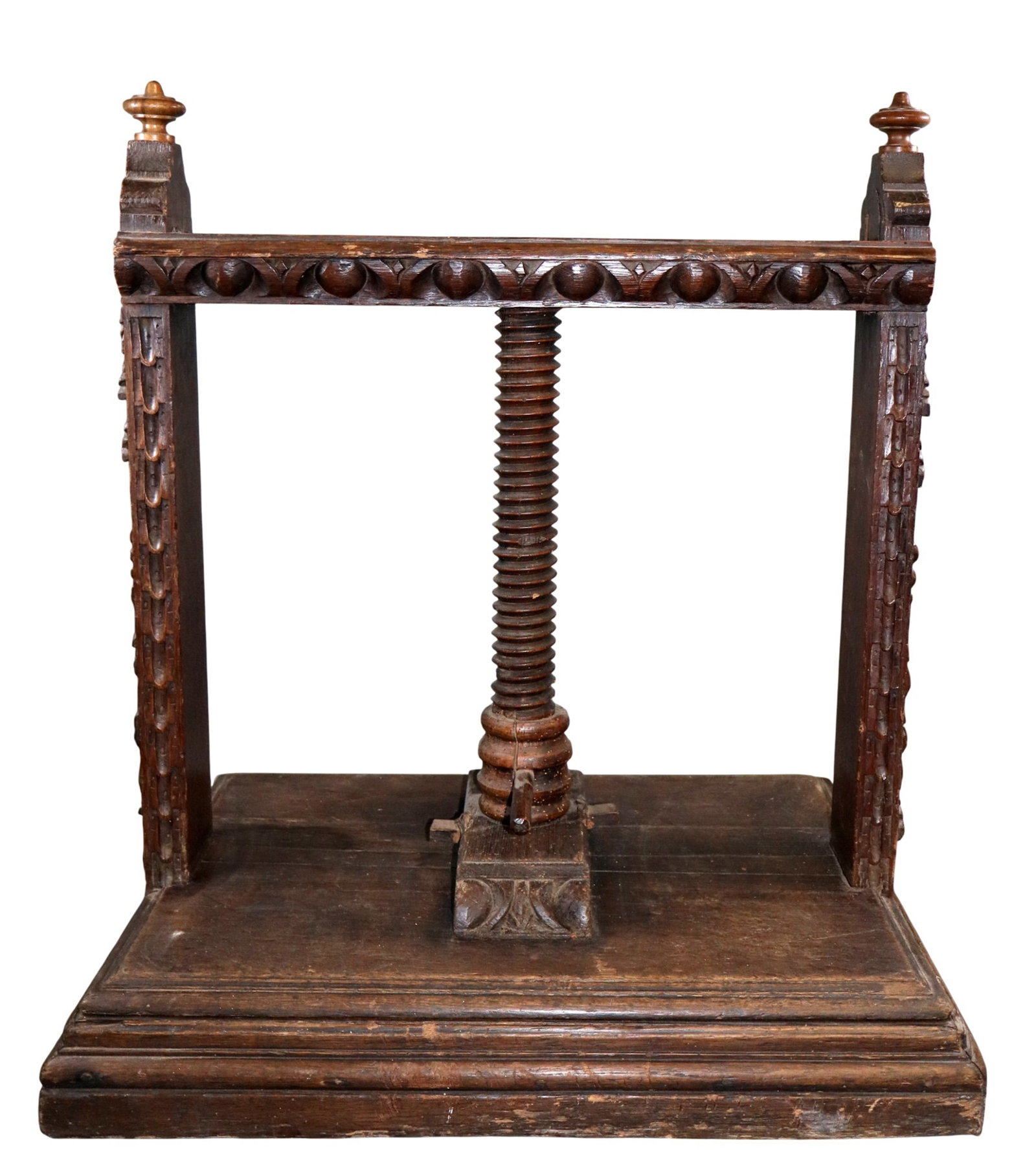English carved oak book press (1 of 10)