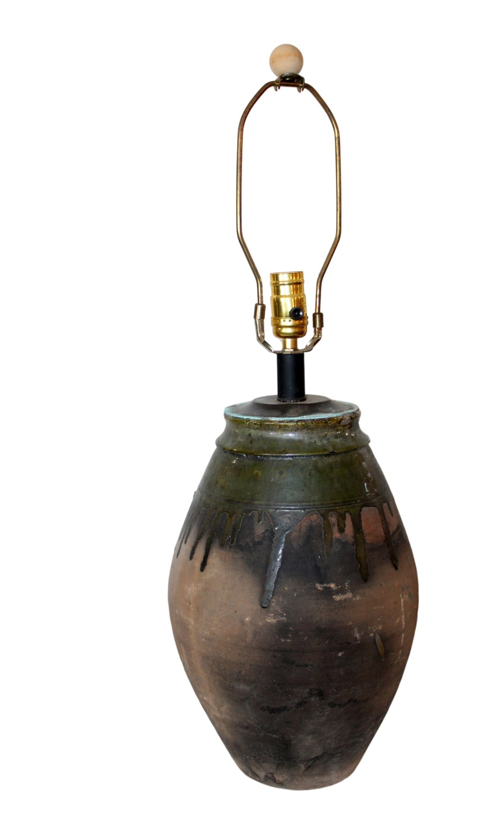 French pottery urn mounted as a lamp (1 of 6)