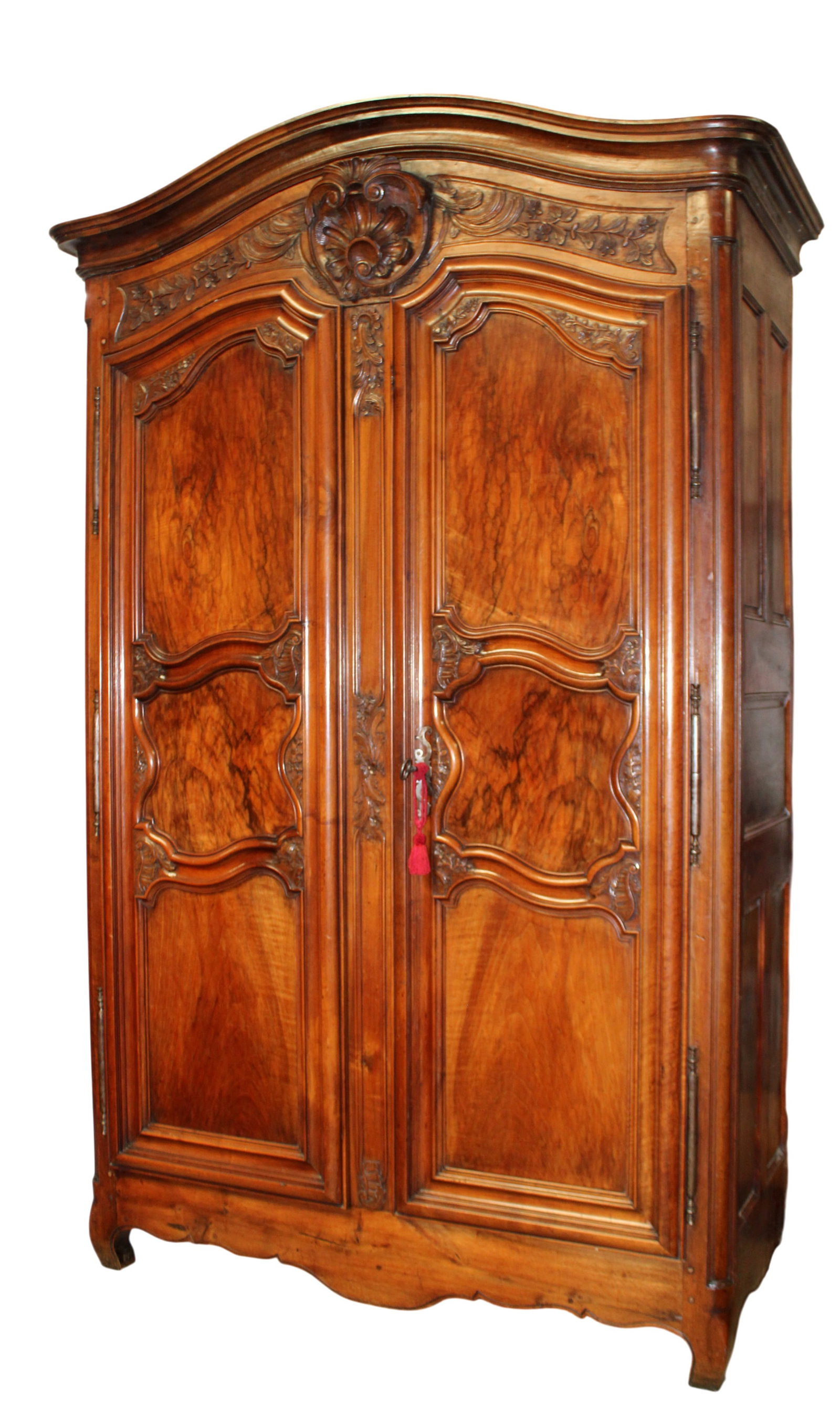 French Lyonnais 2 door armoire in carved walnut (1 of 10)
