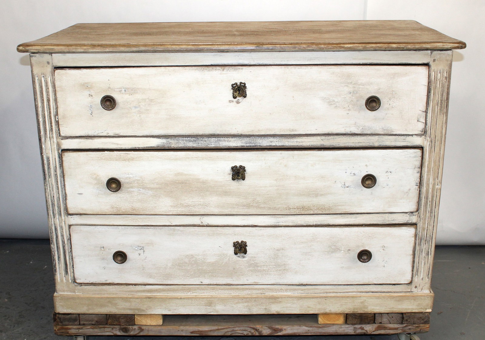 French Transitional 3 drawer commode - 2