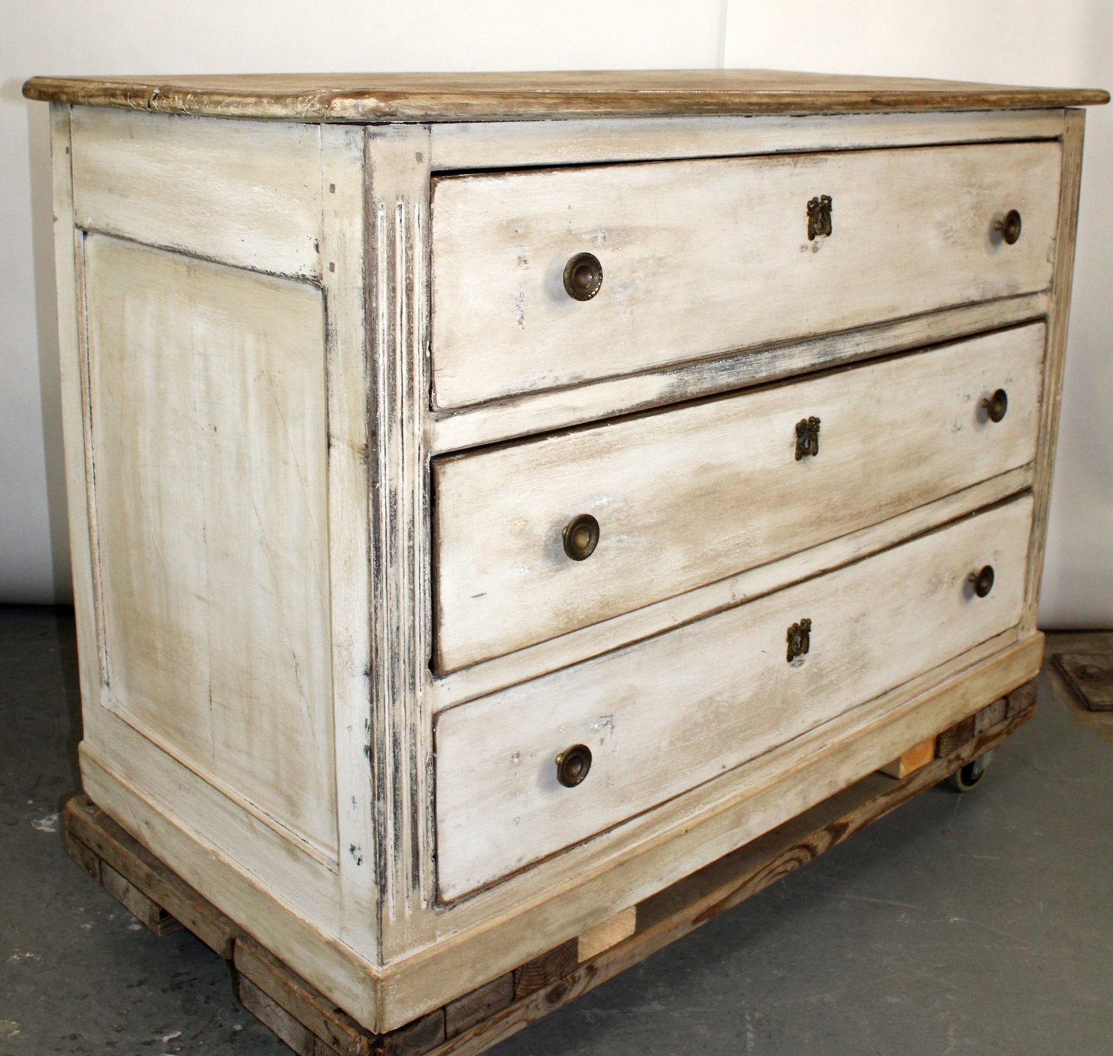 French Transitional 3 drawer commode - 3