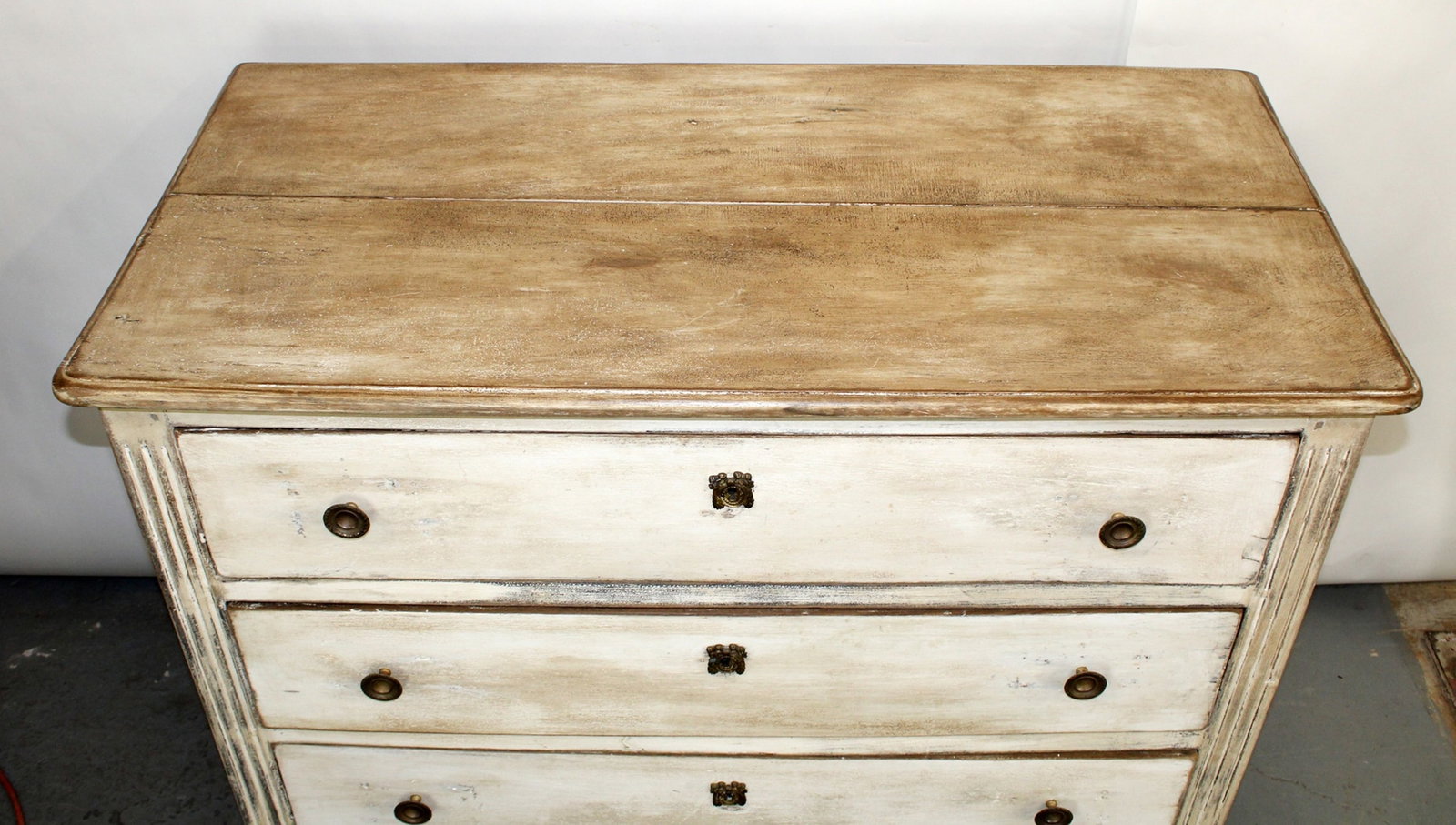 French Transitional 3 drawer commode - 4