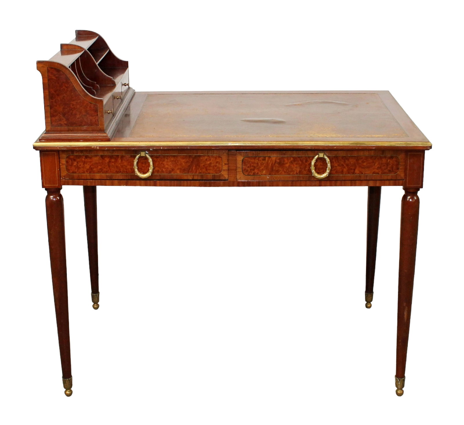 French Louis XVI style bureau plat cartonnier desk (1 of 12)