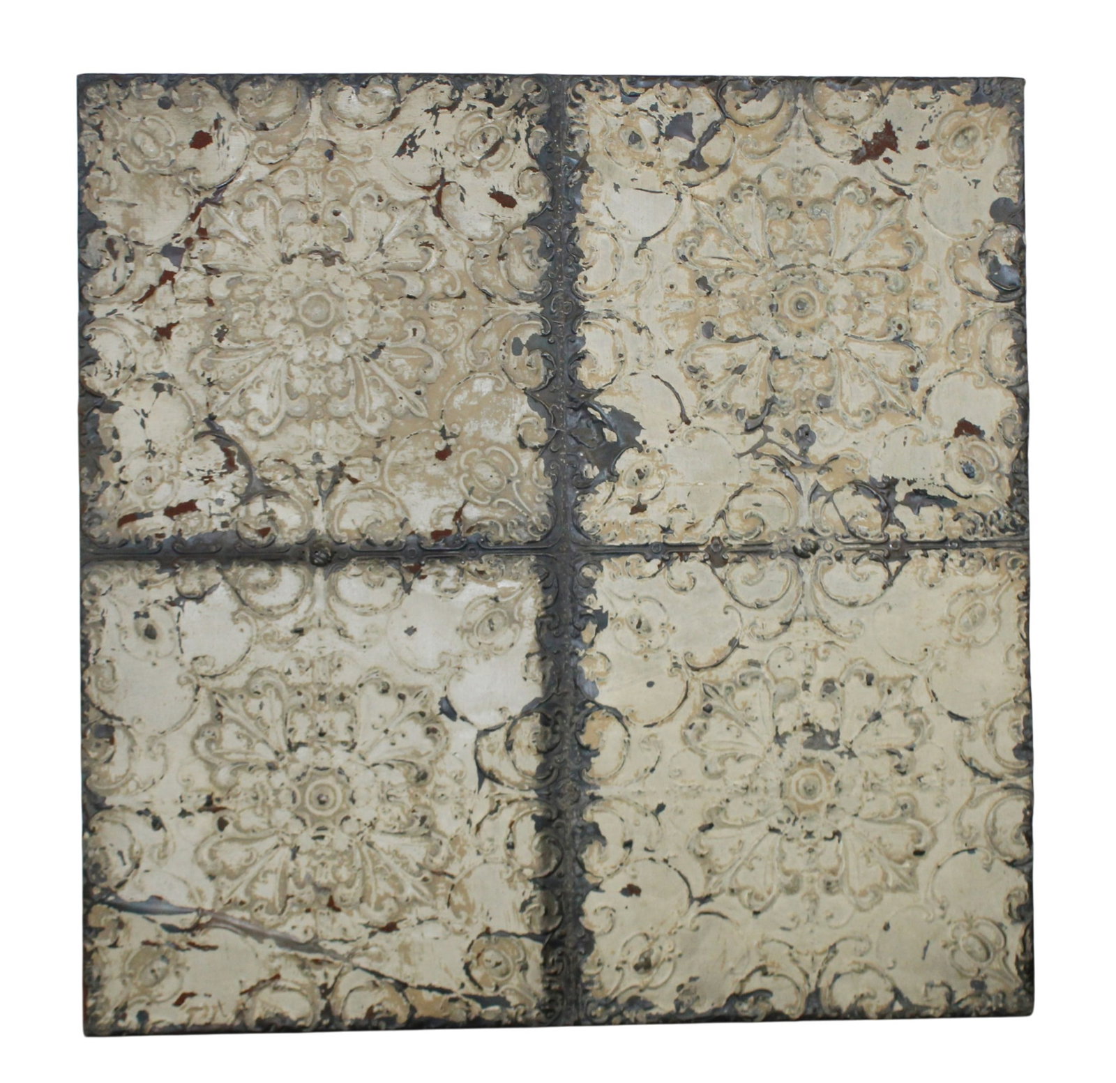 Antique tin ceiling panel wall decor (1 of 6)