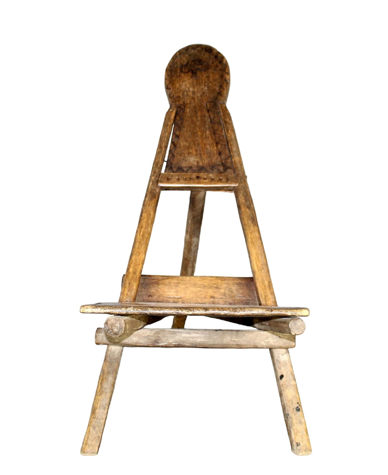 Auguste RAVEYRE (1870-1938) miniature chair in walnut (1 of 8)
