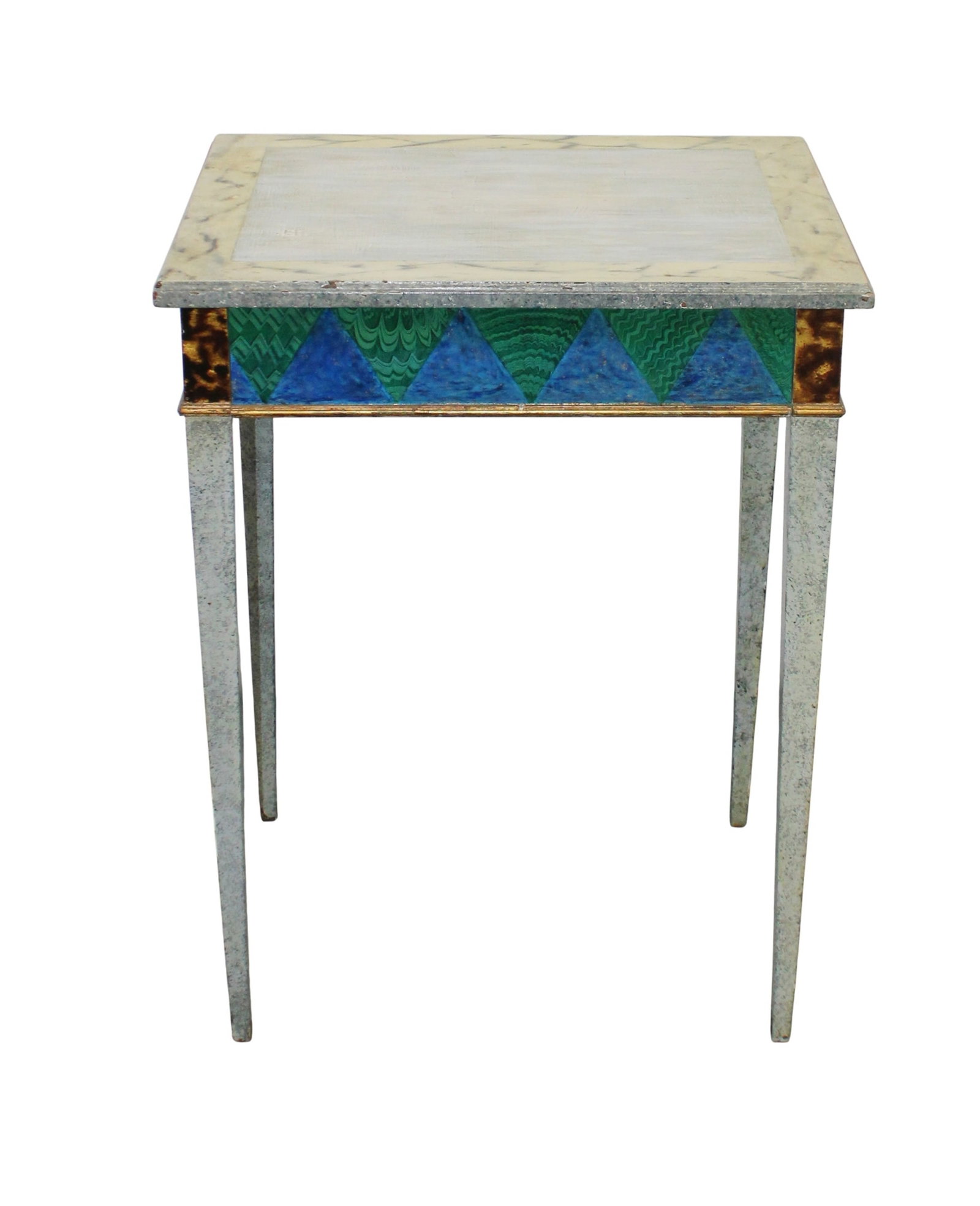 Mid century faux painted table (1 of 9)