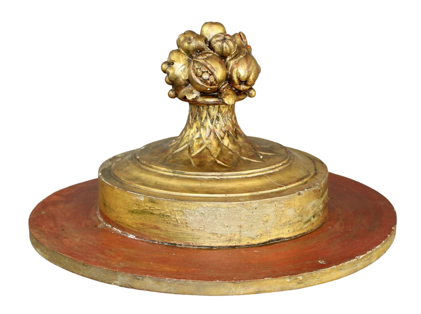 French giltwood carved chandelier ceiling medallion (1 of 6)