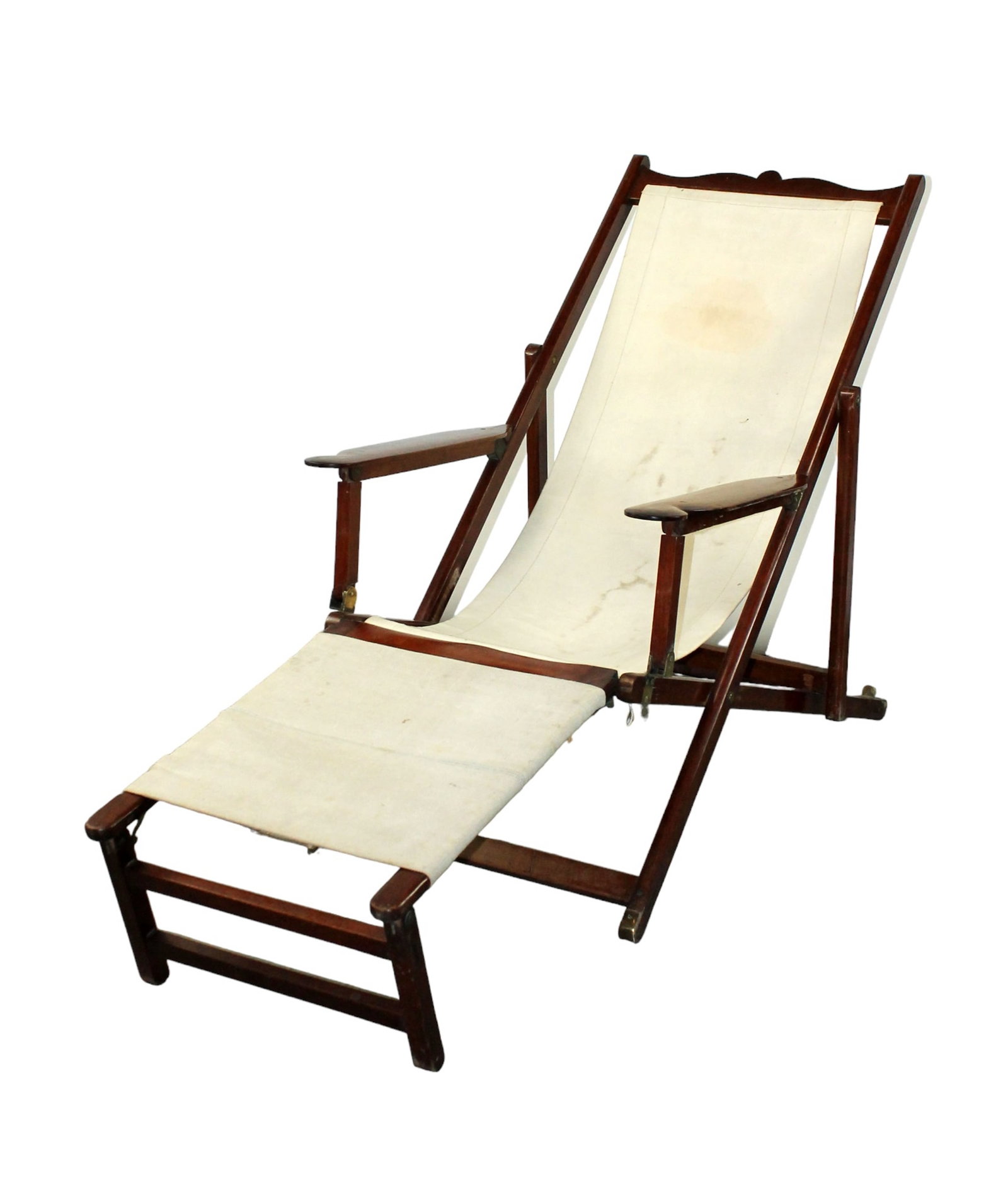 French ship captain's lounge chair from the m/v General Duchesne (1 of 8)