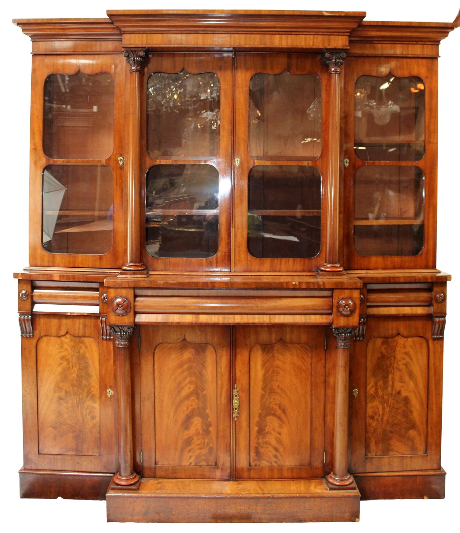 French Empire 4 door bookcase (1 of 7)