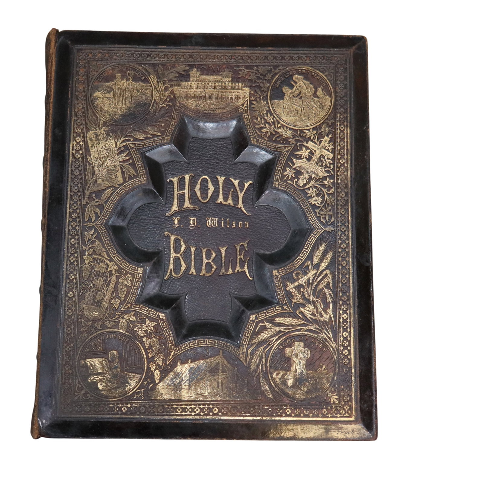 American tooled leather Holy Bible (1 of 9)