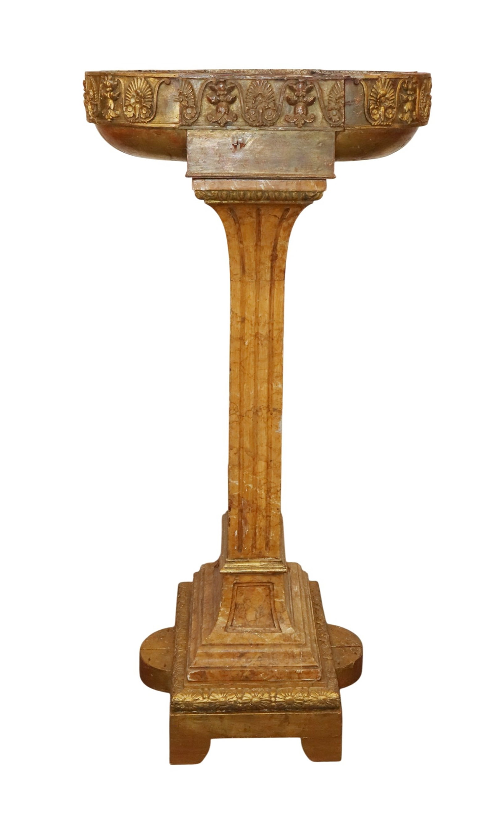 Italian neo classical fluted giltwood jardiniere (1 of 8)