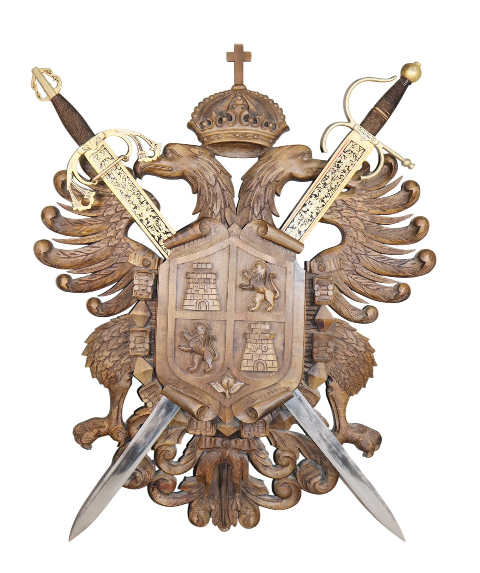 Spanish Toledo coat of arms with double headed eagle and crossed swords (1 of 5)