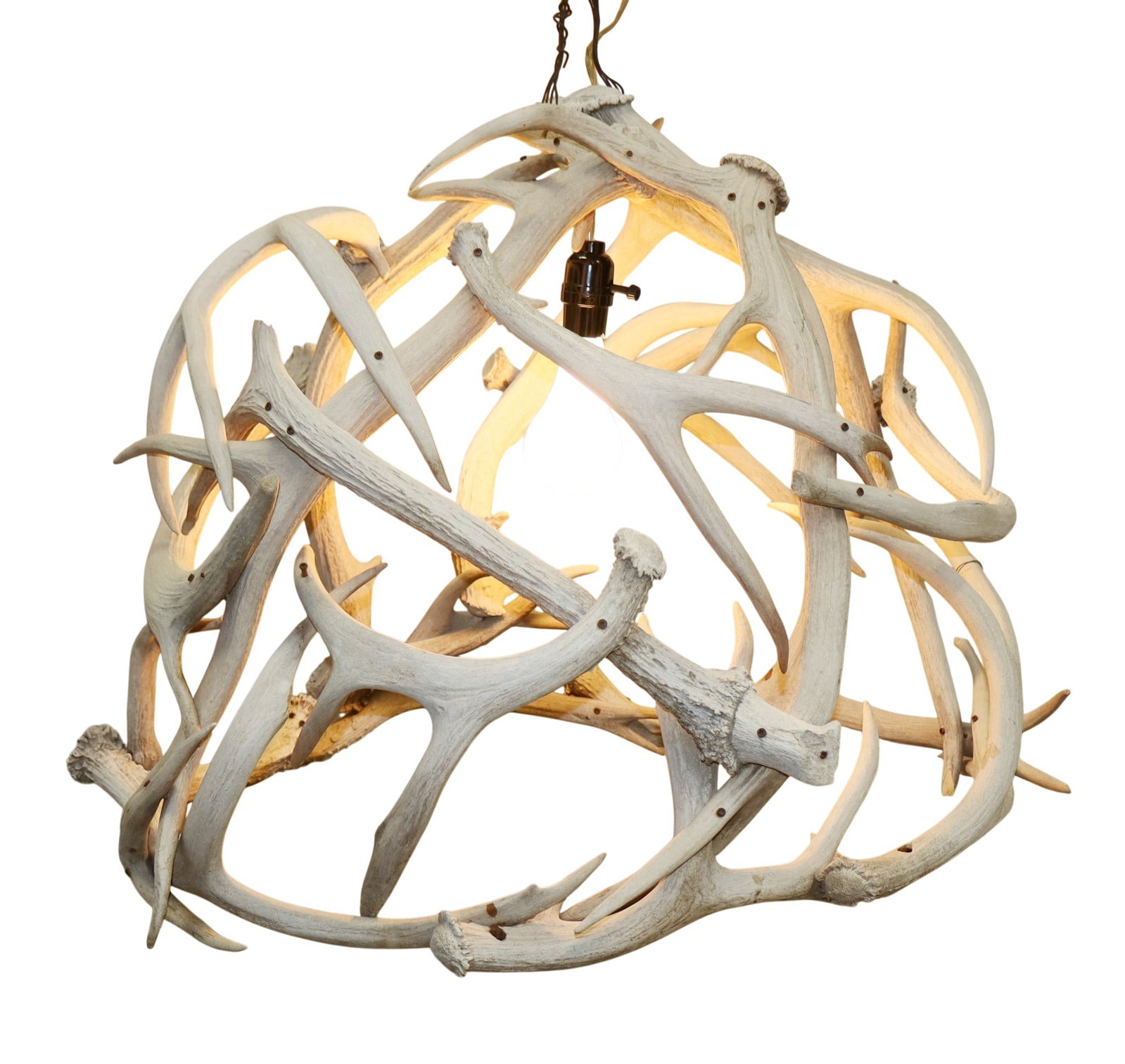 Deer antler dome chandelier (1 of 6)