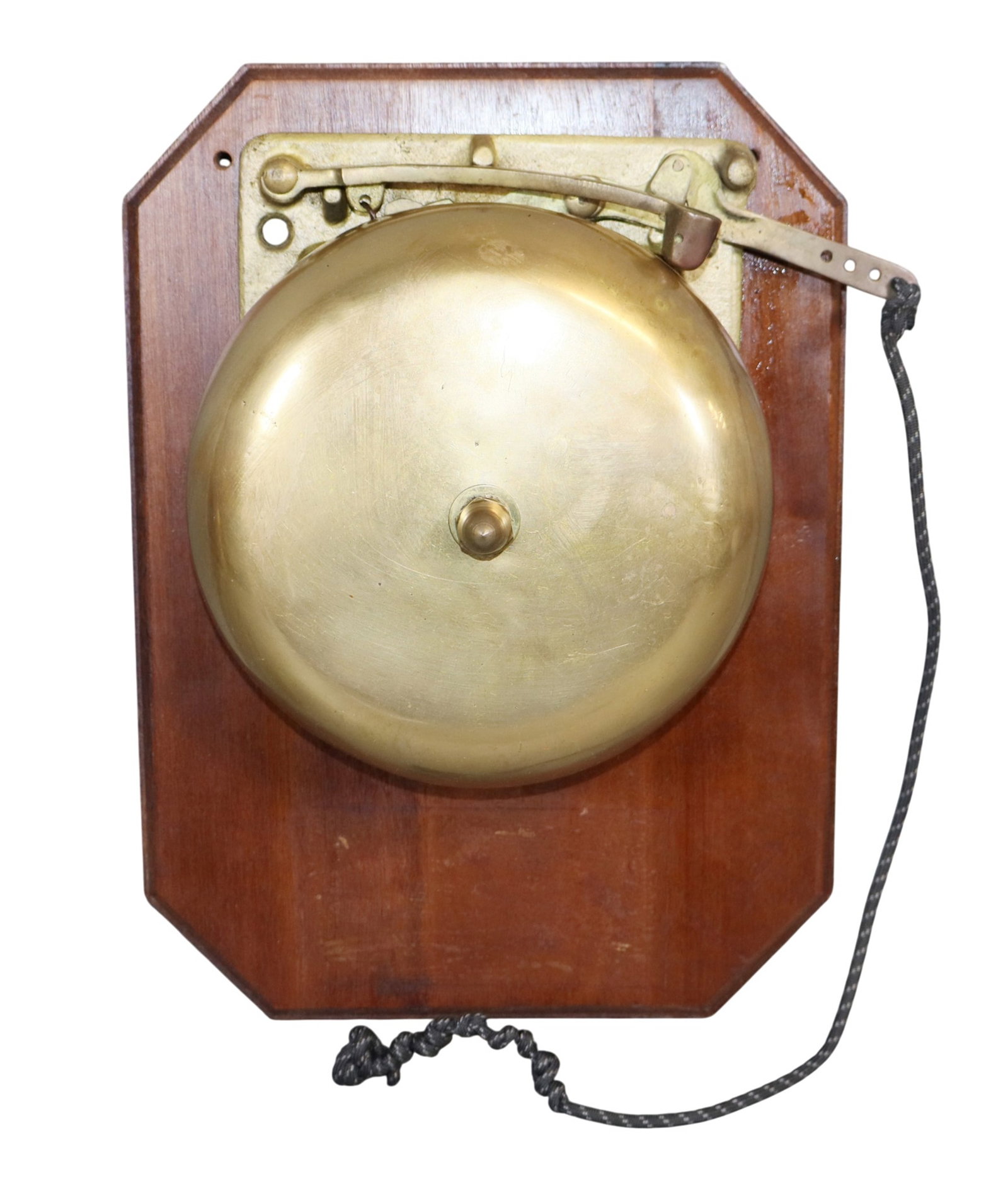 American 1920s boxing bell mounted on board (1 of 4)