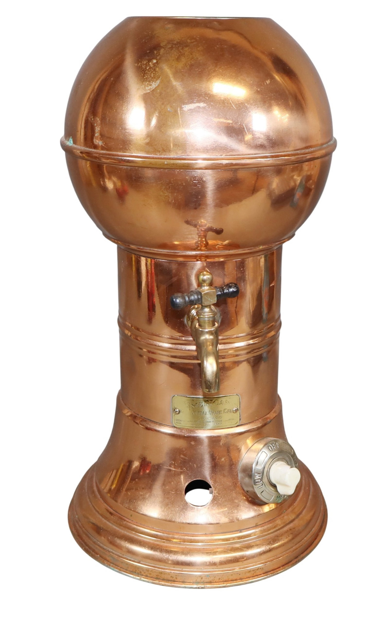 Copper water heater - marked American Metal Ware Co. Chicago (1 of 7)