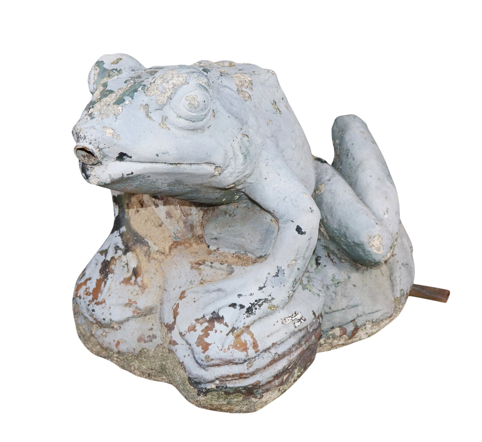 Cast stone frog fountain (1 of 6)