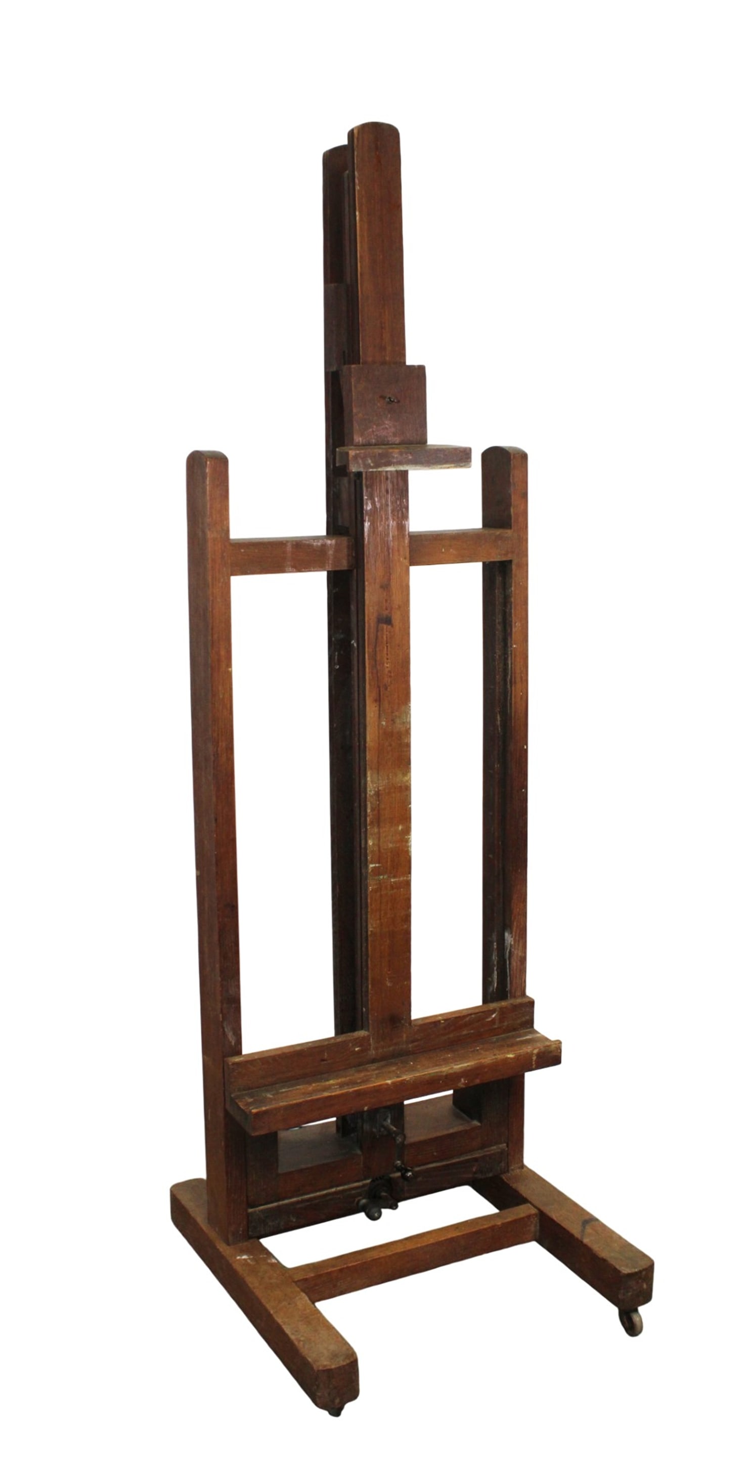 Large French artist easel with crank (1 of 9)
