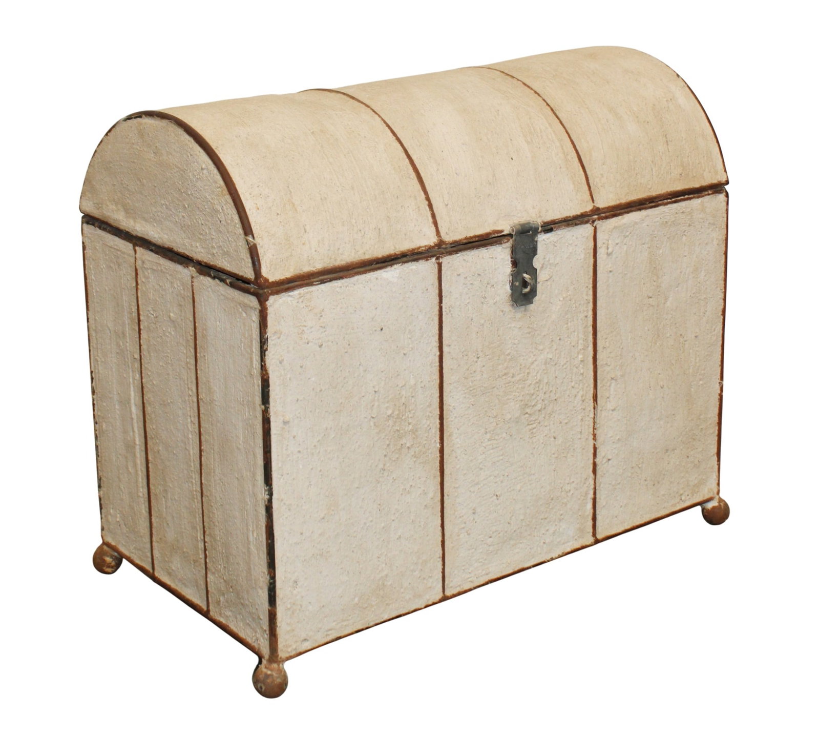 Concrete and iron dome top storage trunk (1 of 6)