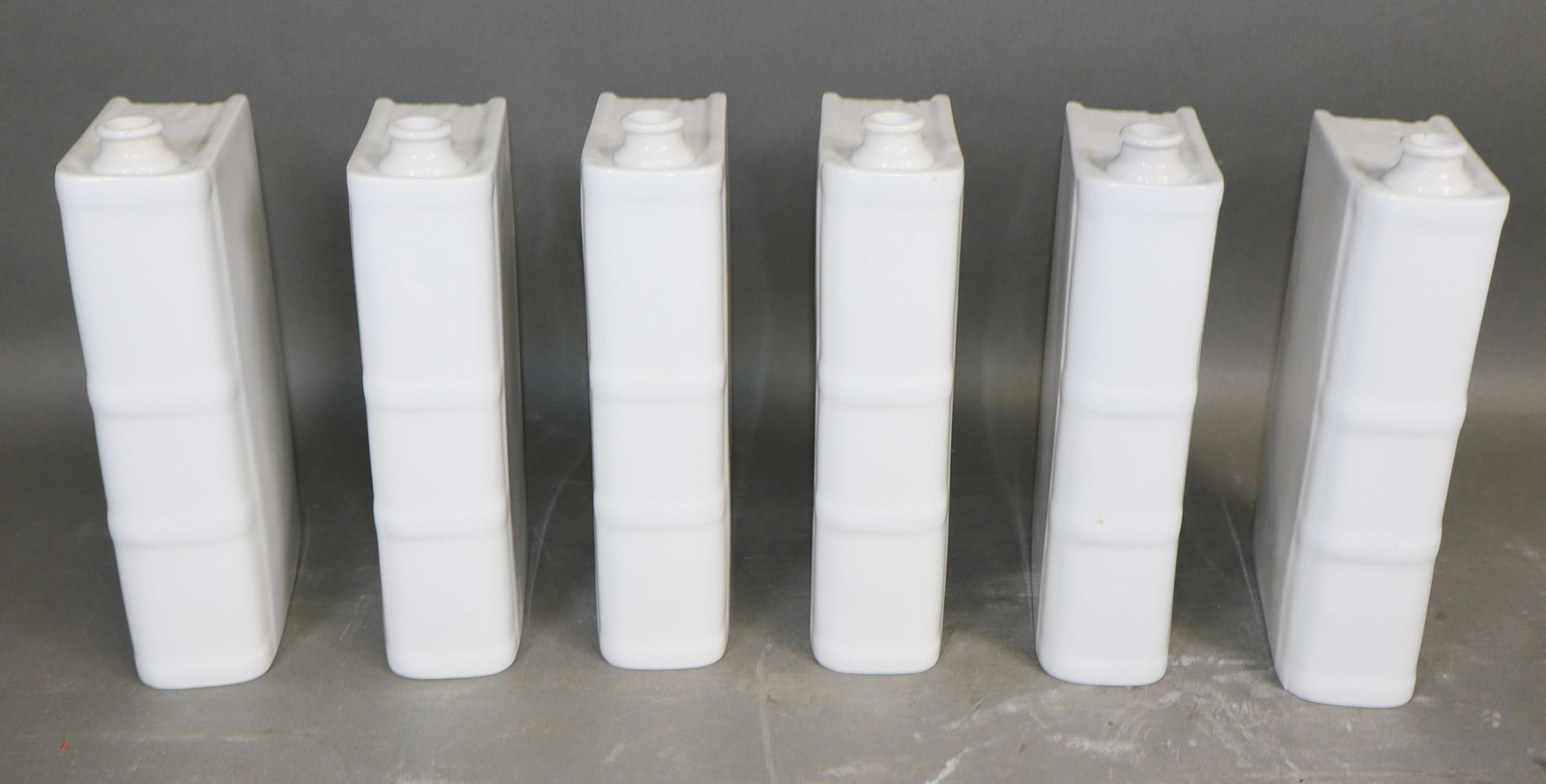 Set of 6 French Limoges porcelain book form decanters (1 of 8)