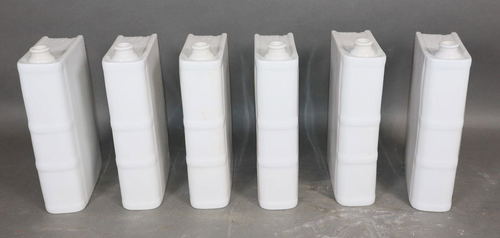 Set of 6 French Limoges porcelain book form decanters (1 of 9)