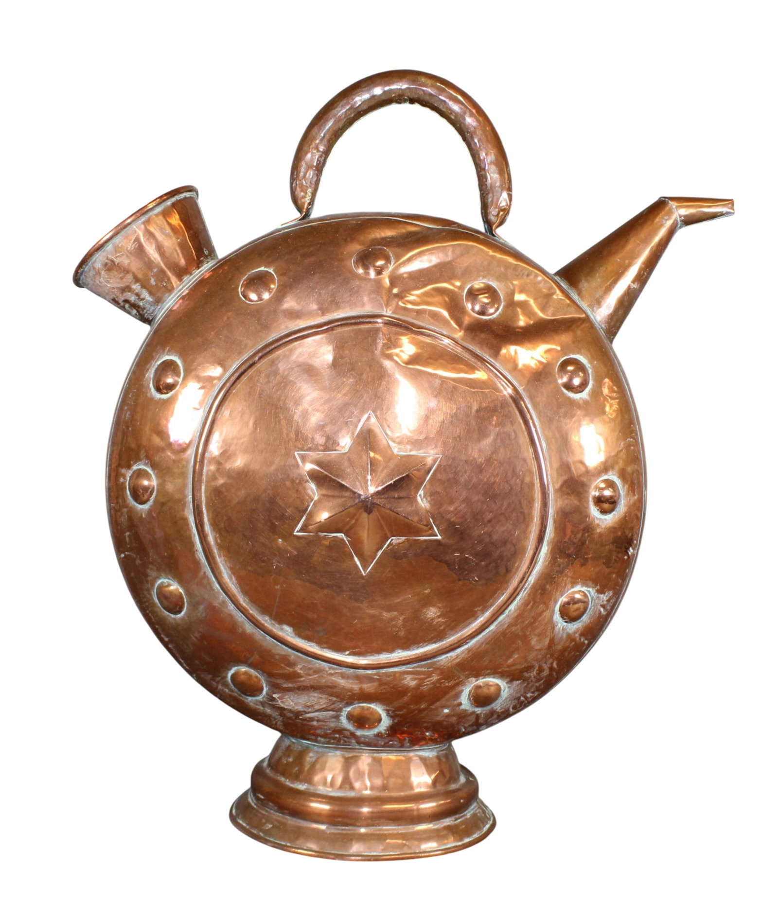 French copper watering can embossed with a star (1 of 5)