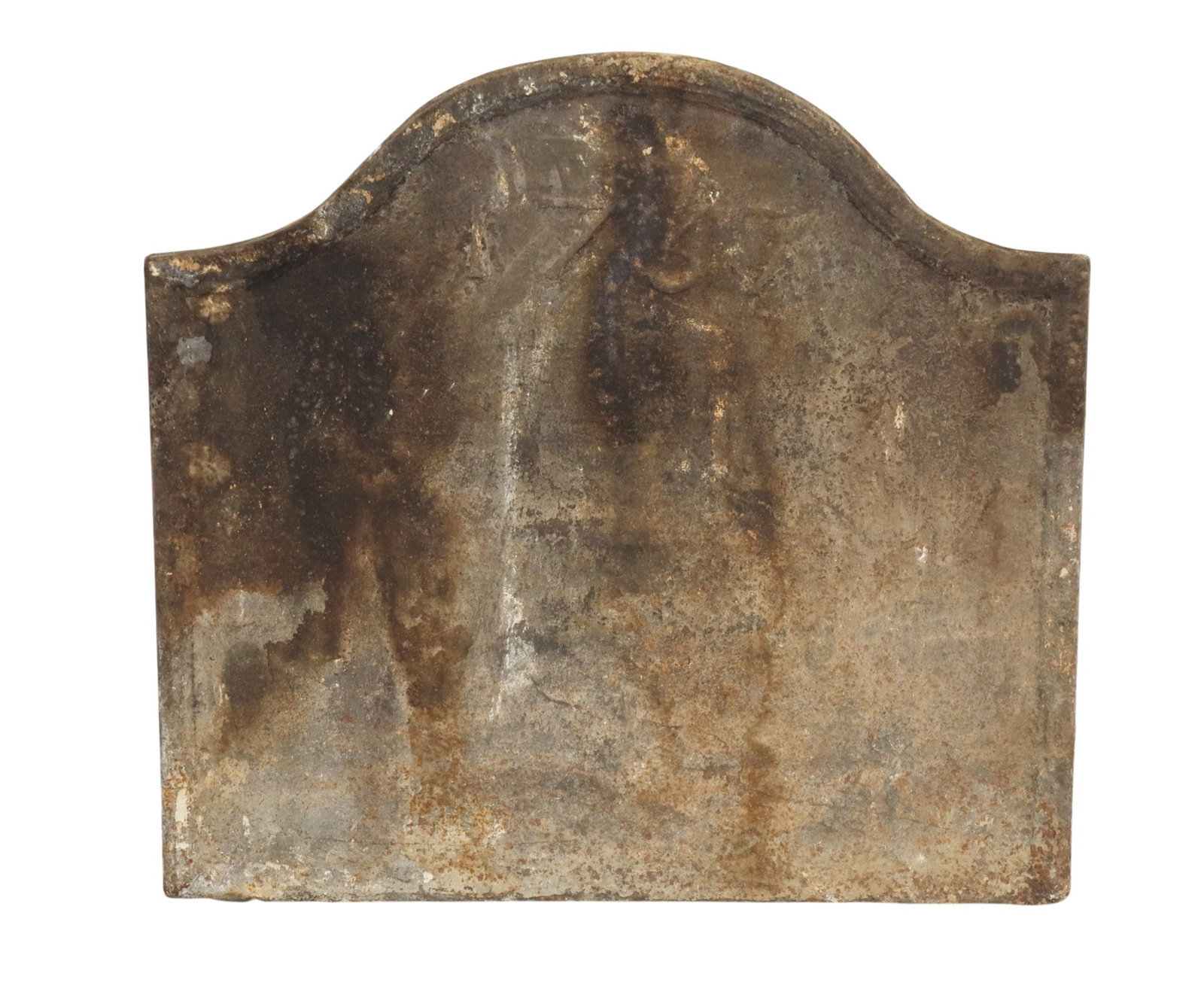 French fire back in cast iron: French fire back in cast iron. 21 1/4"h x 23"w
