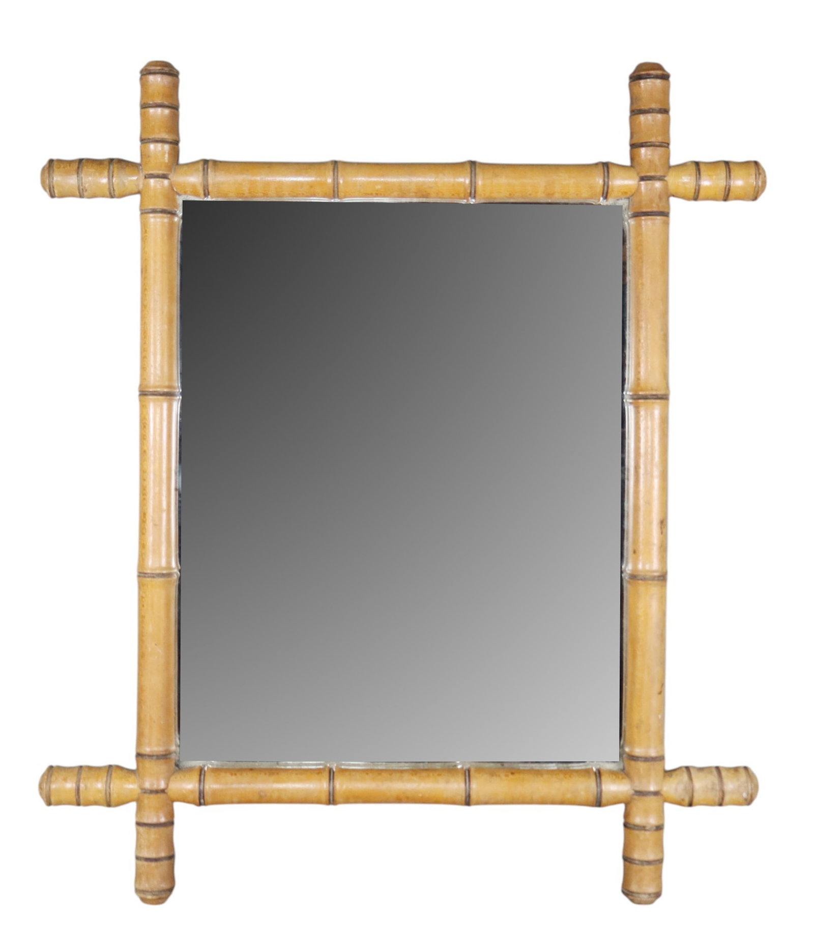 French faux bamboo mirror (1 of 3)