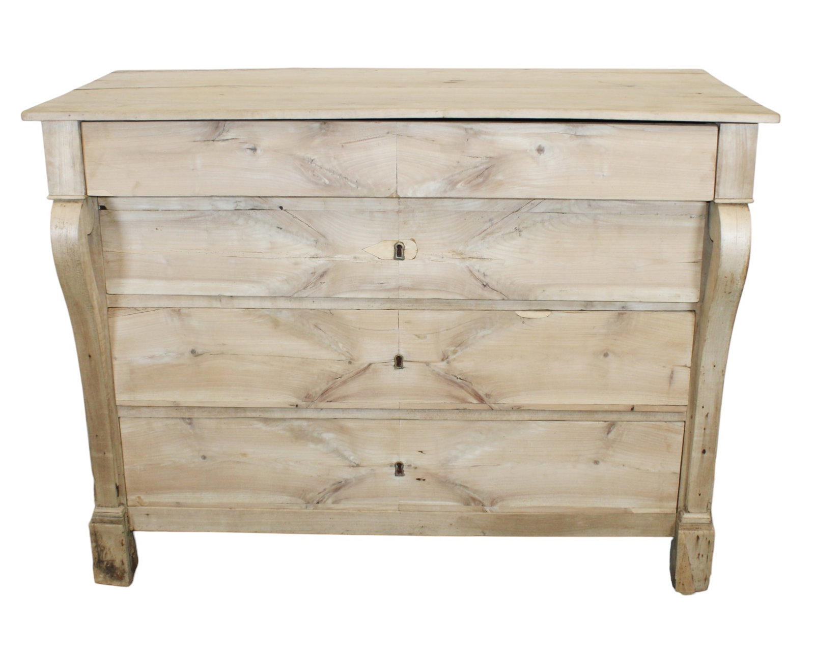 French Empire commode in bleached walnut (1 of 8)
