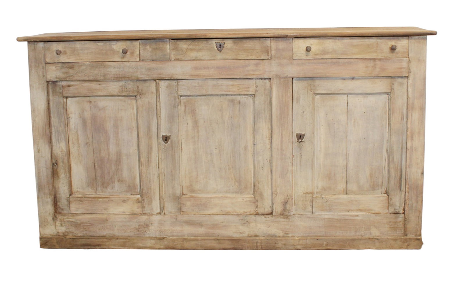 French Louis Philippe 3 door enfilade in bleached walnut