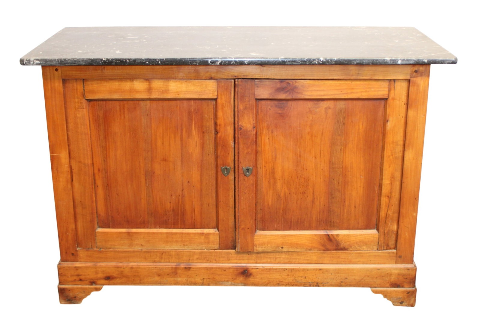 French Louis Philippe 2 door buffet bas in walnut with marble top (1 of 5)