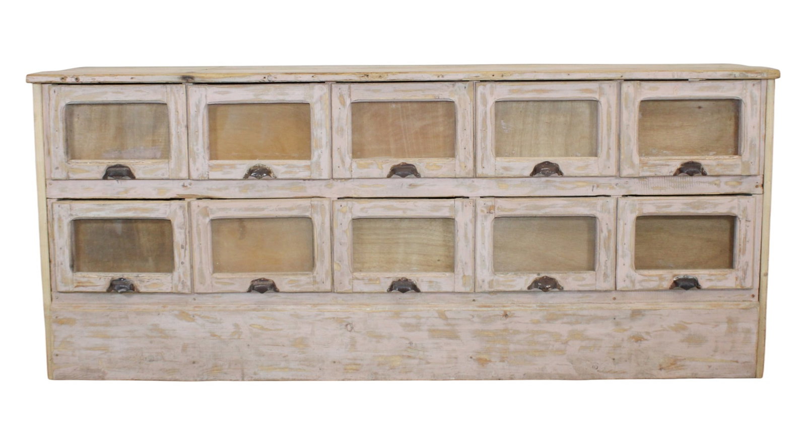 French multi drawer mercantile shop grain bin in pine (1 of 8)