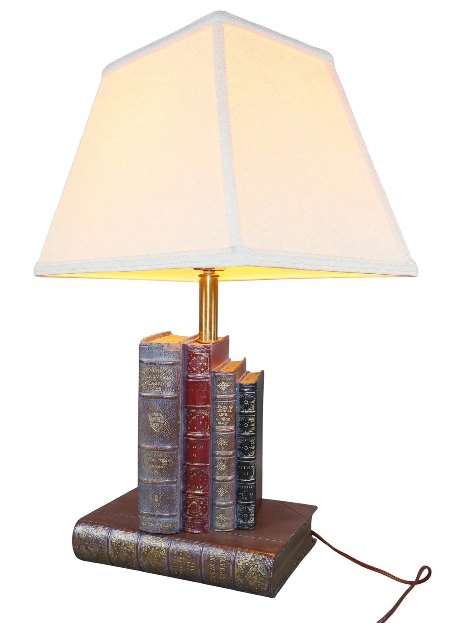 Maitland Smith faux book stack lamp (1 of 8)
