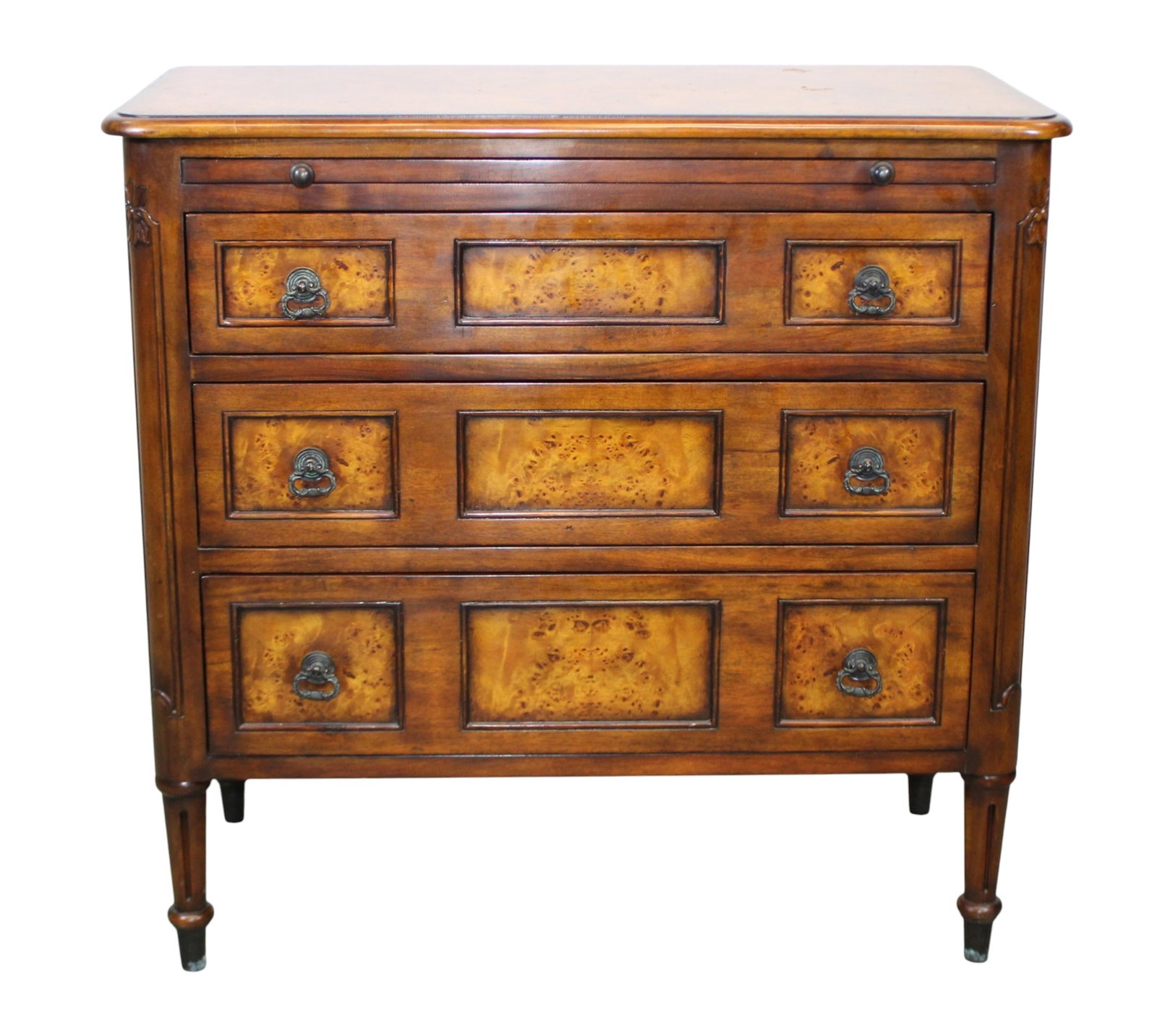 Theodore Alexander 3 drawer chest with pull out slide (1 of 10)