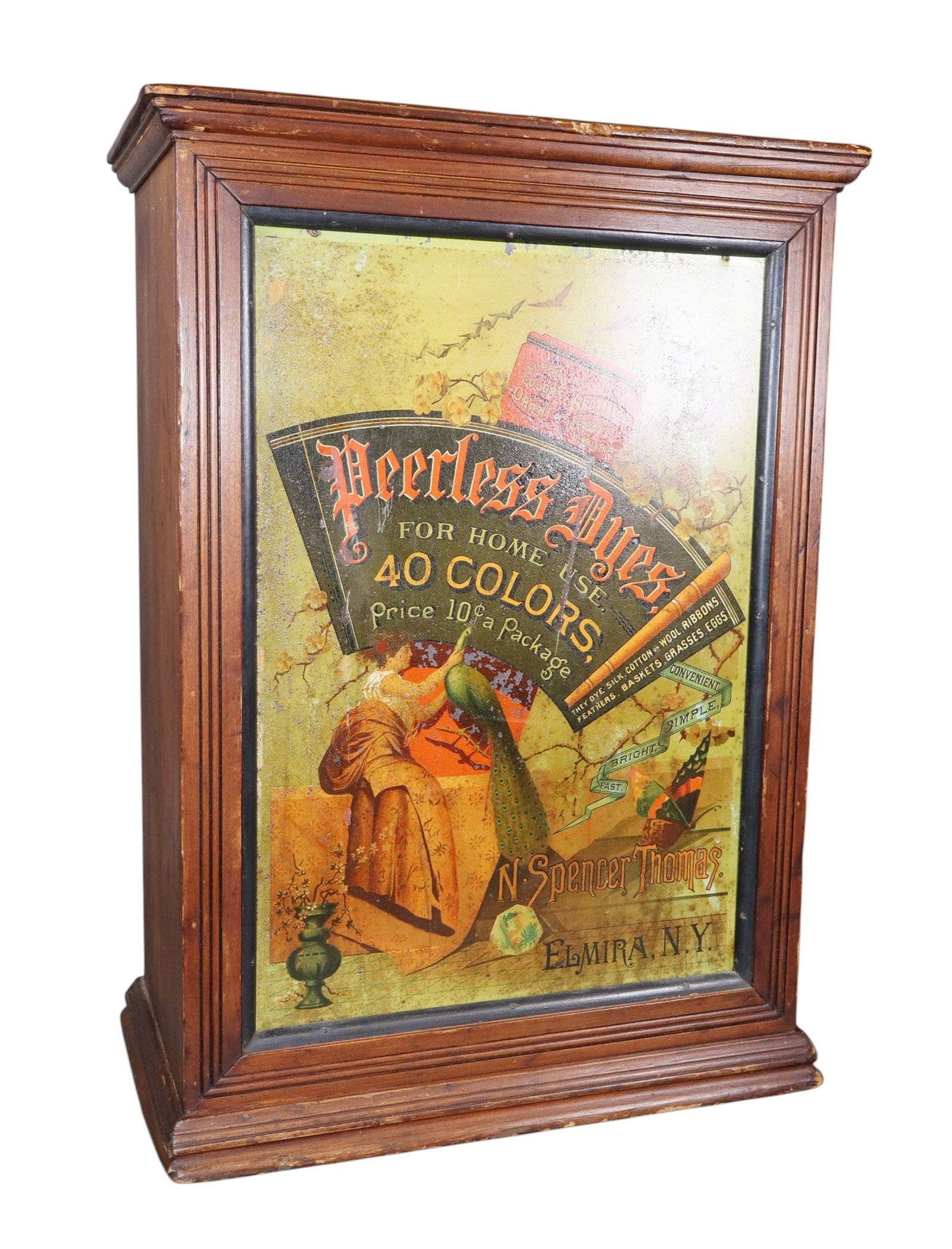 N. Spencer Thomas Peerless Dyes counter top display cabinet (1 of 8)