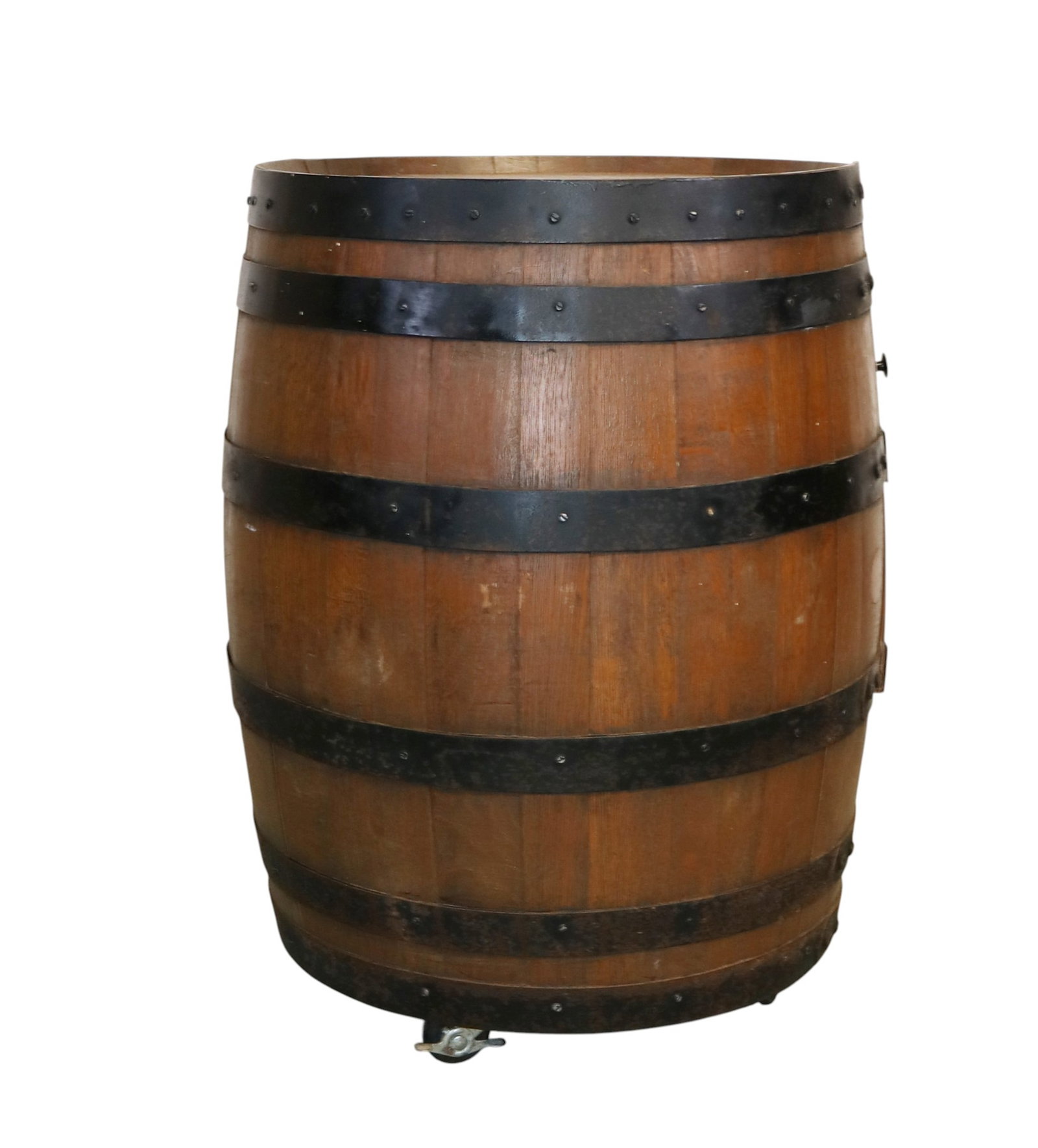 Oak barrel bar with iron strapping (1 of 8)